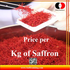 Price per kg of saffron 2023