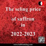 Le prix de vente du safran en 2023 -2022